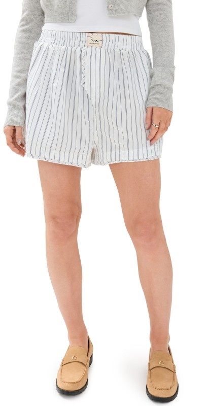 Free People Day To Day Boxers Ivory Combo