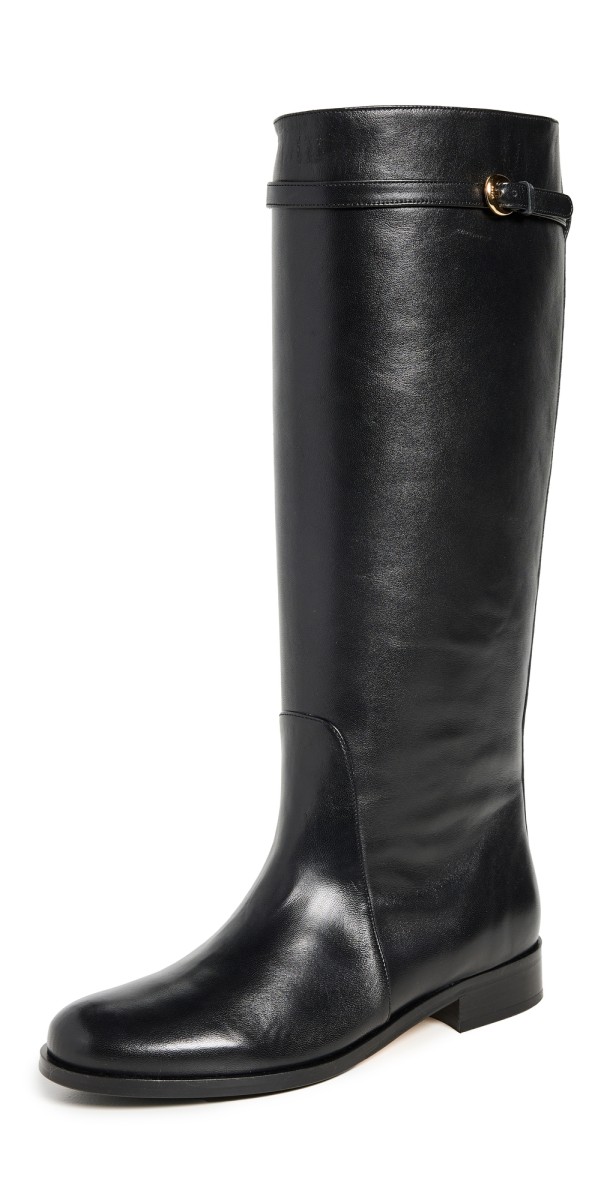 STAUD Harlow Riding Boots Black