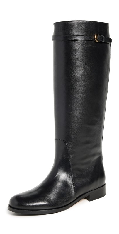 STAUD Harlow Riding Boots Black