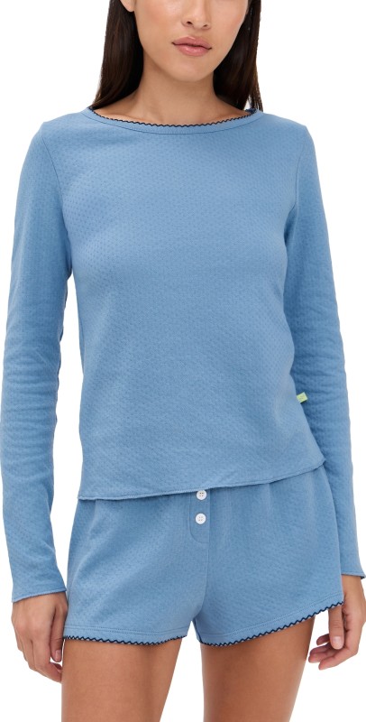 Cozyland by Morgan Lane Ellie Tee Periwinkle