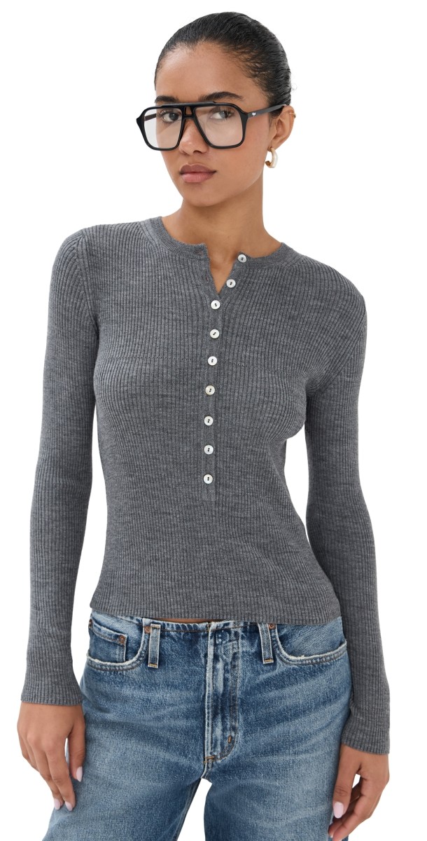 Nackiye Insider Knit Top Gris