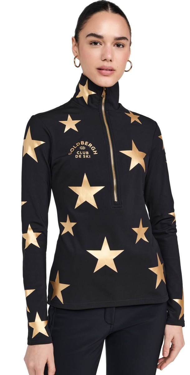 Goldbergh Galactique Ski Pully Black/Gold