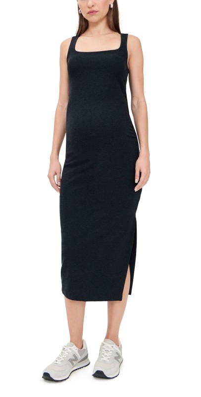 Beyond Yoga Spacedye Icon Maternity Dress Darkest Night