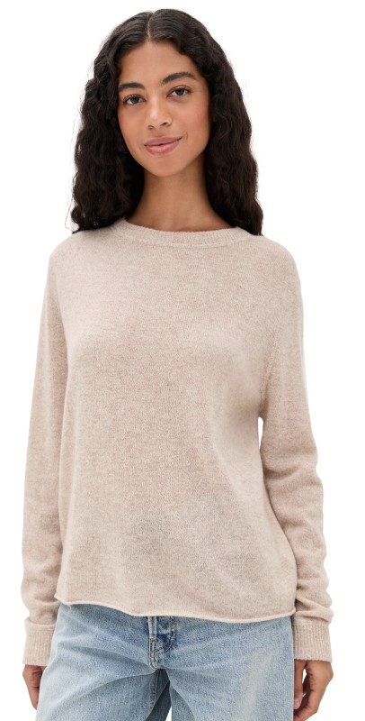 Reformation Cashmere Boyfriend Sweater Barley