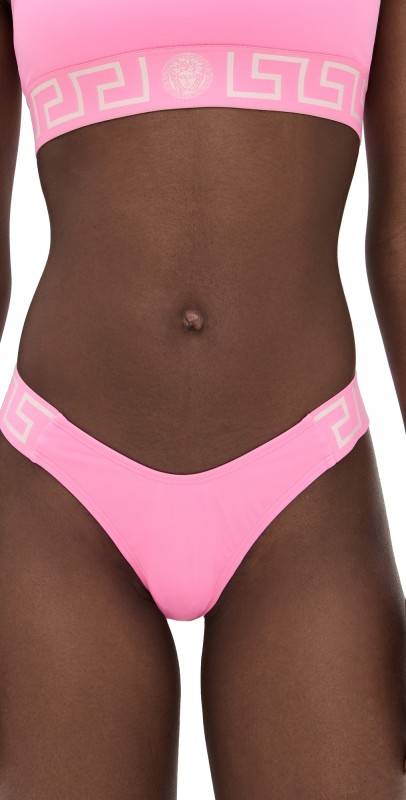 Versace Versace Swim Lycra Vita Logo Bikini Bottoms Guava