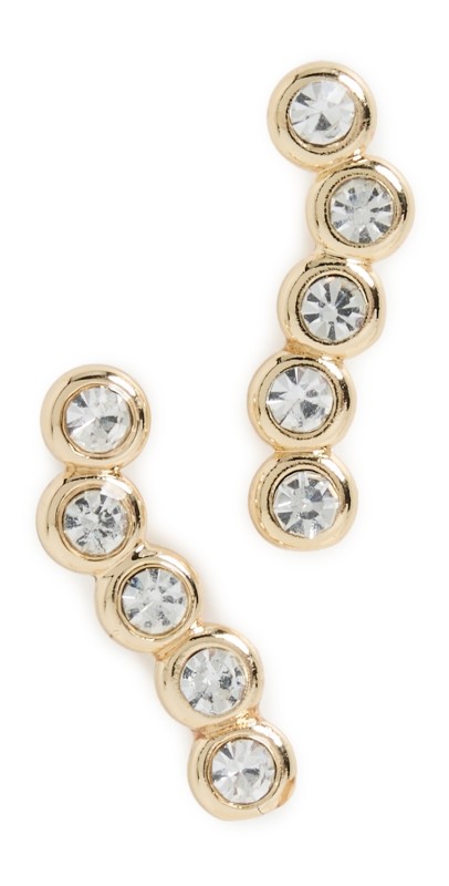 BaubleBar Crystal Crawler Earrings Clear