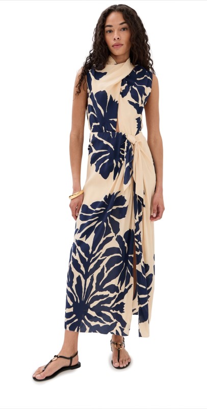 Johanna Ortiz City Wonders Dress CLAVEL ECRU/BLACK