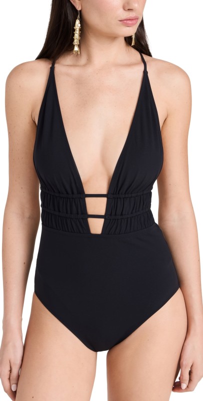 Ulla Johnson Dioni Maillot One Piece Noir