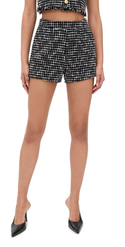 L'AGENCE Ashton Shorts Black/Ecru
