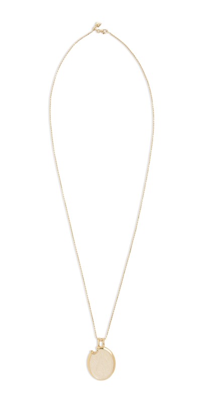 Sophie Blake Double Sided Rumor Pendant Necklace Gold/Pearl/Onyx