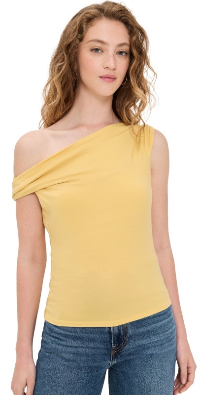 Reformation Cello Knit Top Sunshine