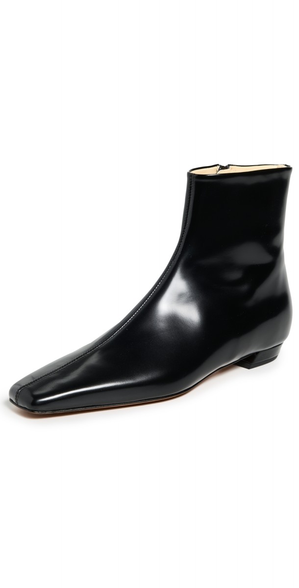 Proenza Schouler Trap Flat Ankle Boots Black