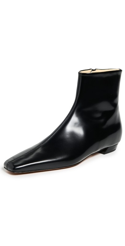 Proenza Schouler Trap Flat Ankle Boots Black