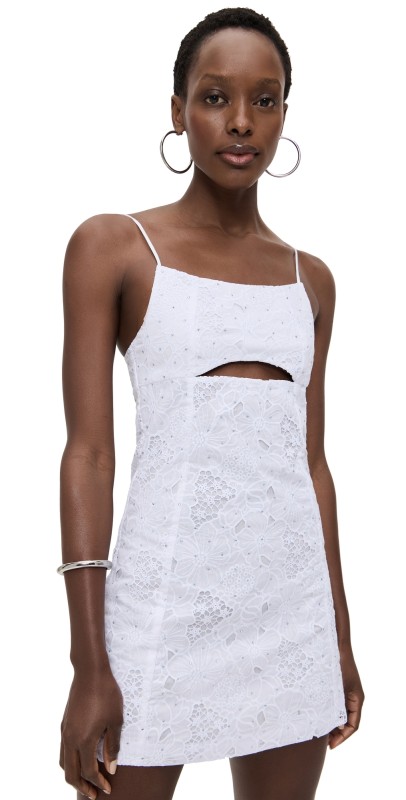 Dur Doux Cruz Mini Dress White Flower