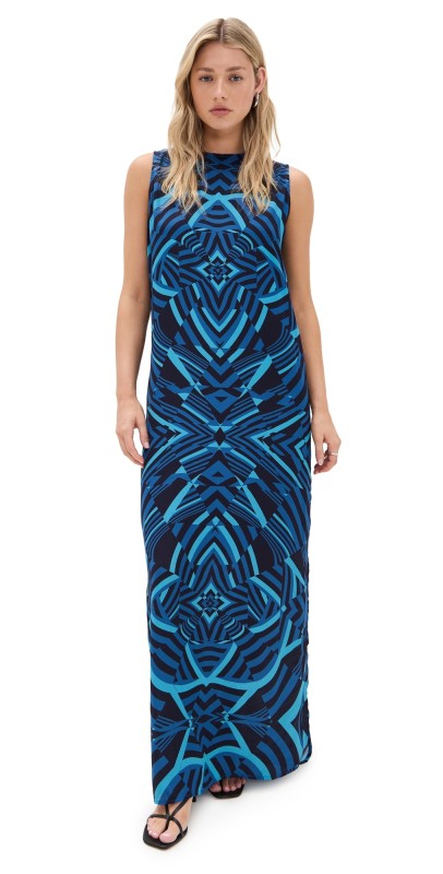 87Origins Kaleidoscope Dress Blue