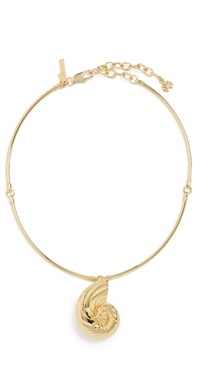Lele Sadoughi Nautilus Collar Necklace Gold