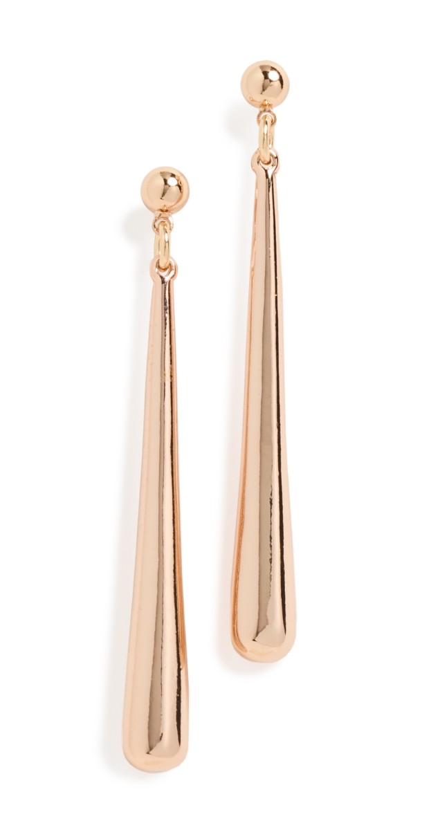 Kenneth Jay Lane Gold Drop Earrings Gold