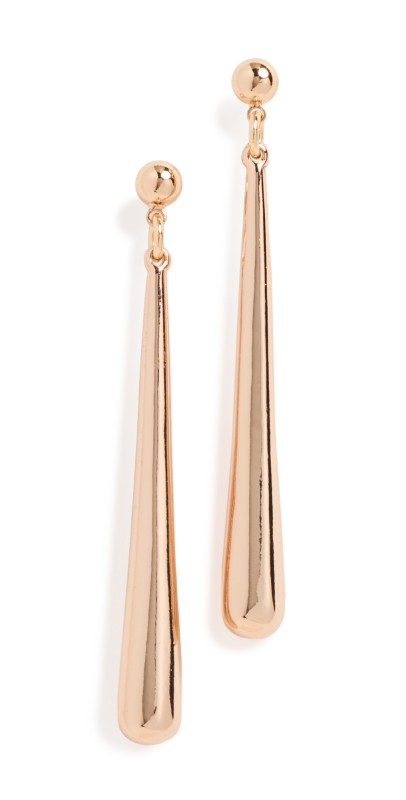 Kenneth Jay Lane Gold Drop Earrings Gold