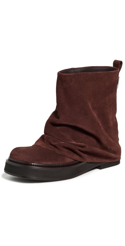 The Attico Mini Robin Combat Boots Brown