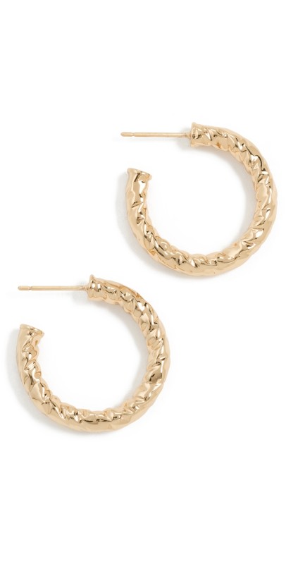 Jennifer Fisher Hailey Huggies Yellow Gold