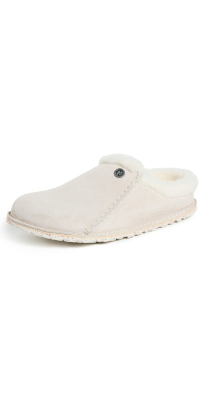 Birkenstock Zermatt Premium Shearling Clogs Antique White/Natural