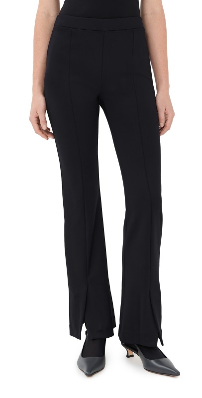 Rosetta Getty Split Vent Slim Pants Black