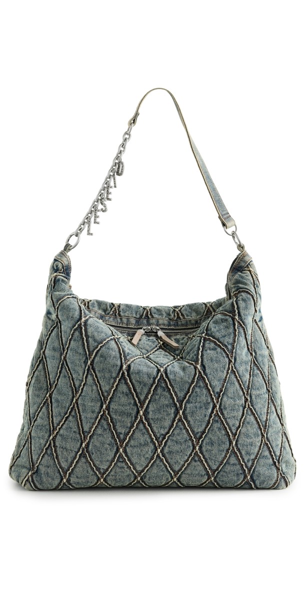 Diesel Charm-D Hobo Shoulder Bag 900 - Denim