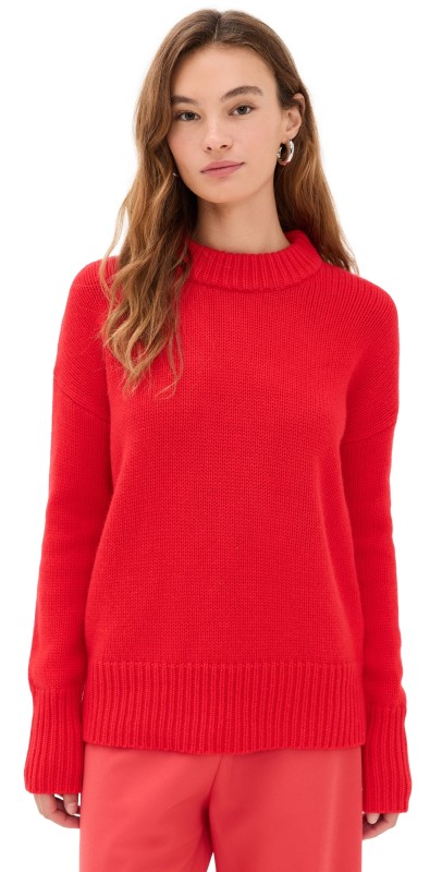 La Ligne Solid Marina Sweater Tomato
