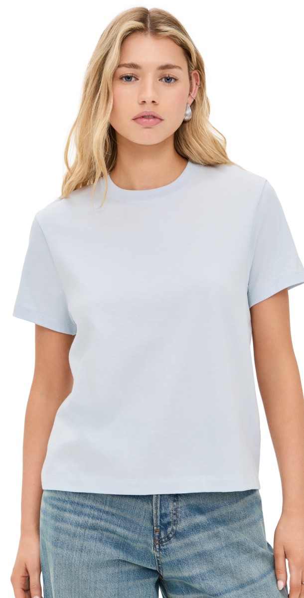 Vince Crew Neck Tee Sky Powder