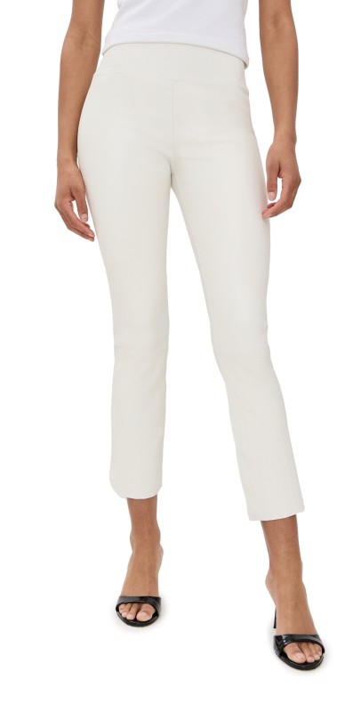 SPRWMN Crop Flare Pants White