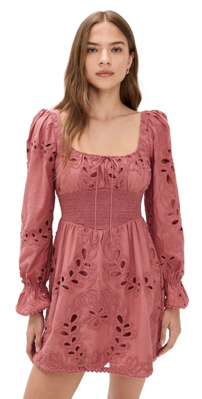 Saylor Lex Mini Dress Dusty Rose