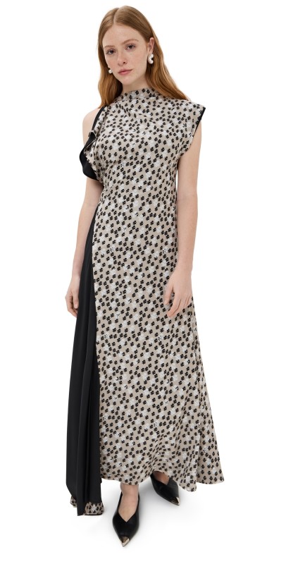 Proenza Schouler Devyn Dress Sand Multi