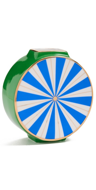 Jonathan Adler Portofino Circle Vase Blue/Gr