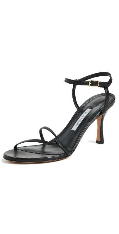 Emme Parsons Loop Heels Black Nappa