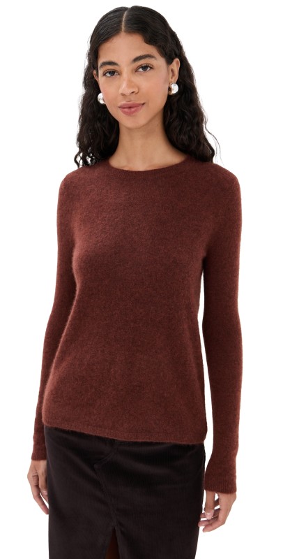 CO Cashmere Crewneck Sweater Brick