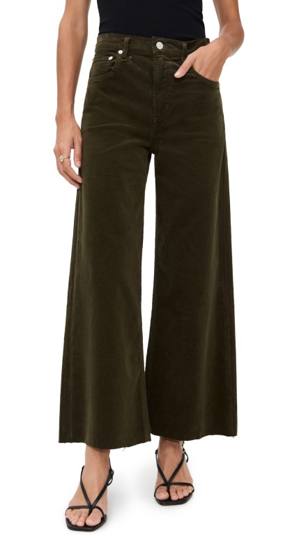 Citizens of Humanity Lyra Wide Leg Corduroy Crop Pants Costes