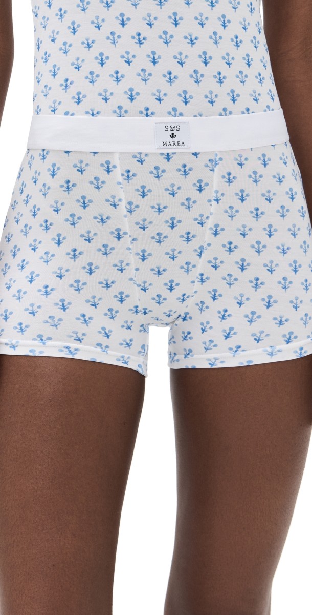Stripe & Stare x Marea Womens Boxers Marea Flower Sprig