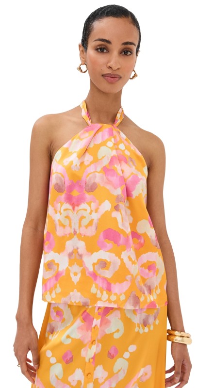 Figue Florentine Top Aquarelle Ikat Marigold
