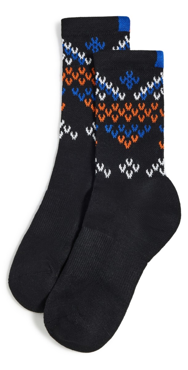 KULE Fair Isle Socks Black