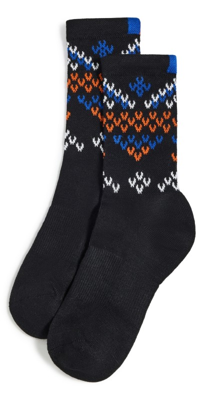 KULE Fair Isle Socks Black