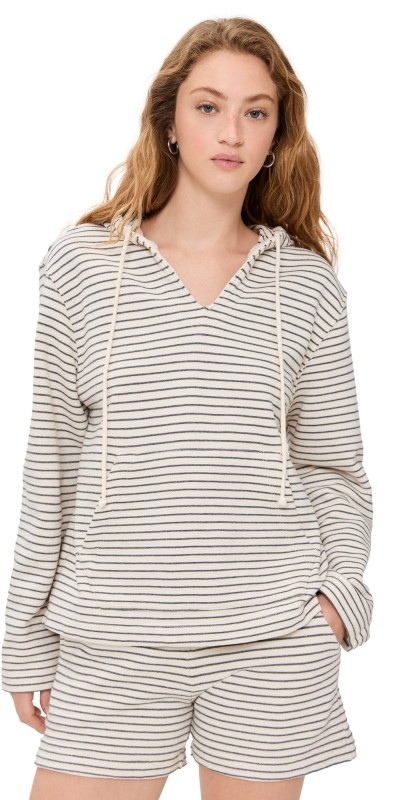 Velvet Jordyn Sweatshirt Natural/Charcoal