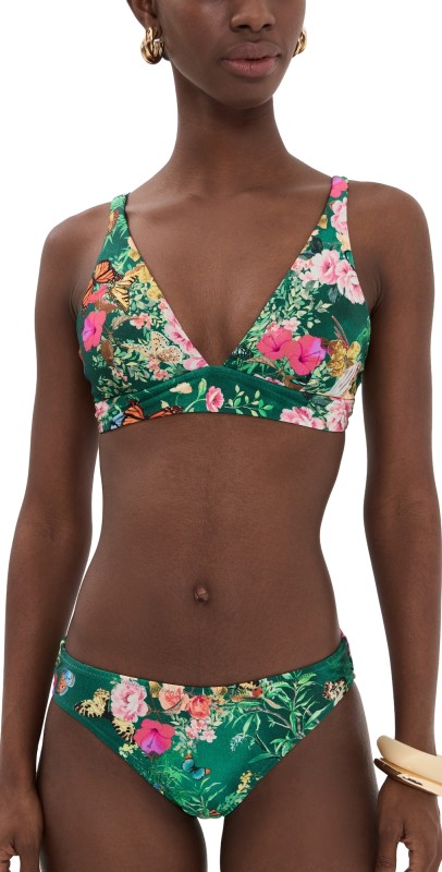 L'AGENCE Lexie Charonda Butterfly Ots Bra Top Multi