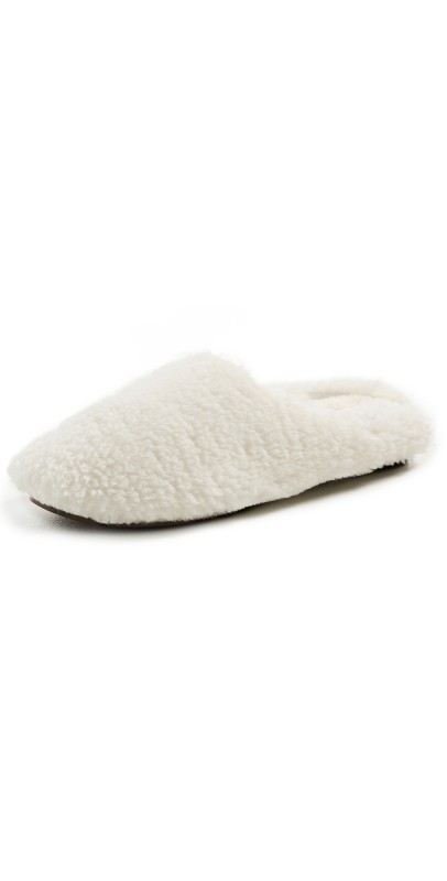 Eberjey Sherpa Slippers Ivory