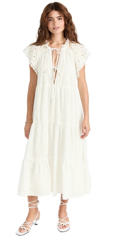 En Saison Rue Midi Dress Ivory