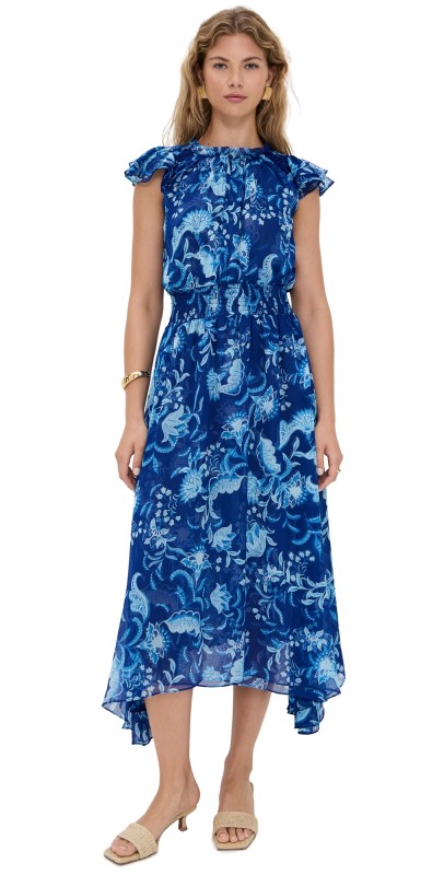 MISA Mariposa Dress Figi Blue