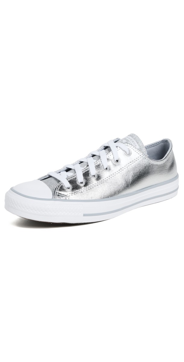 Converse Chuck Taylor All Star Sparkle Sneakers Metallic Granite/White
