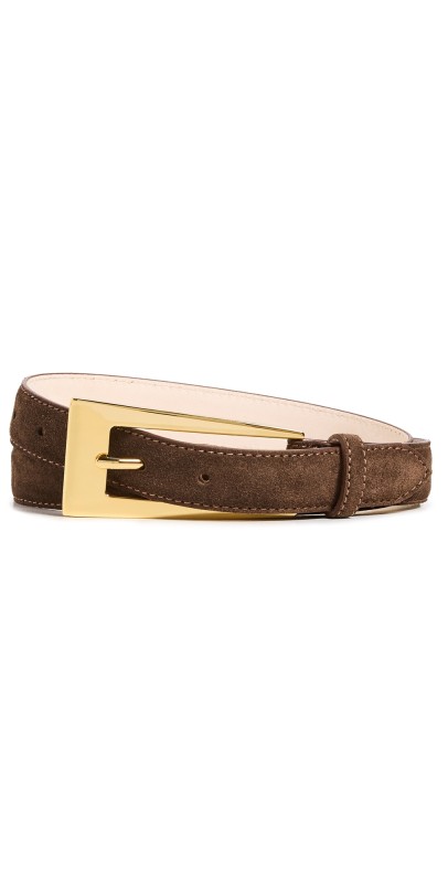 Aureum No.10 Chocolate Suede Belt Chocolate