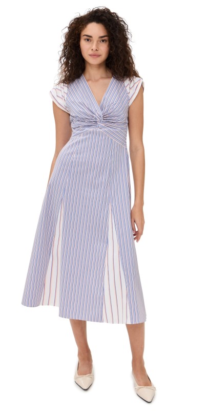 Shoshanna Avalynn Dress French Blue Multi