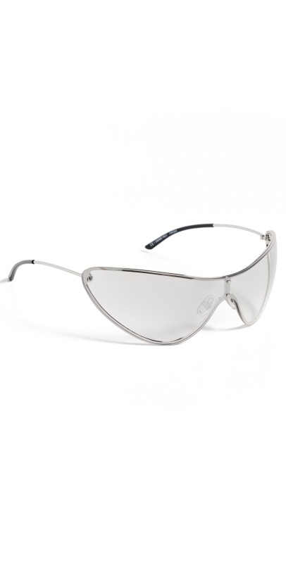 Acne Studios Shield Sunglasses Transparent/Silver