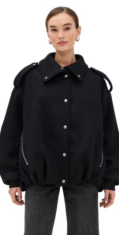 HALFBOY Smooth Bomber Jacket Black